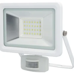 UNITEC® LED-Strahler 21 Watt 2550 Lumen 6500 K IP 44 mit Bewegungsmelder weiß