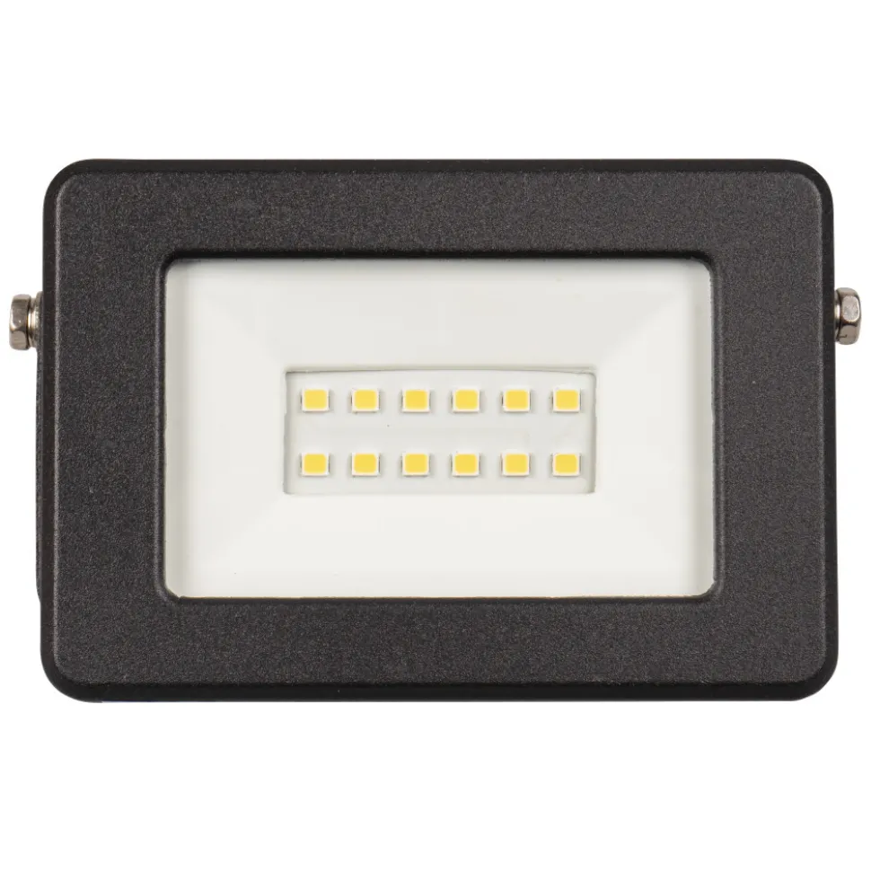 UNITEC® LED Strahler 10 Watt 800 Lumen 6500 K IP 65 Aluminium schwarz