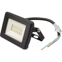 UNITEC® LED Strahler 10 Watt 800 Lumen 6500 K IP 65 Aluminium schwarz