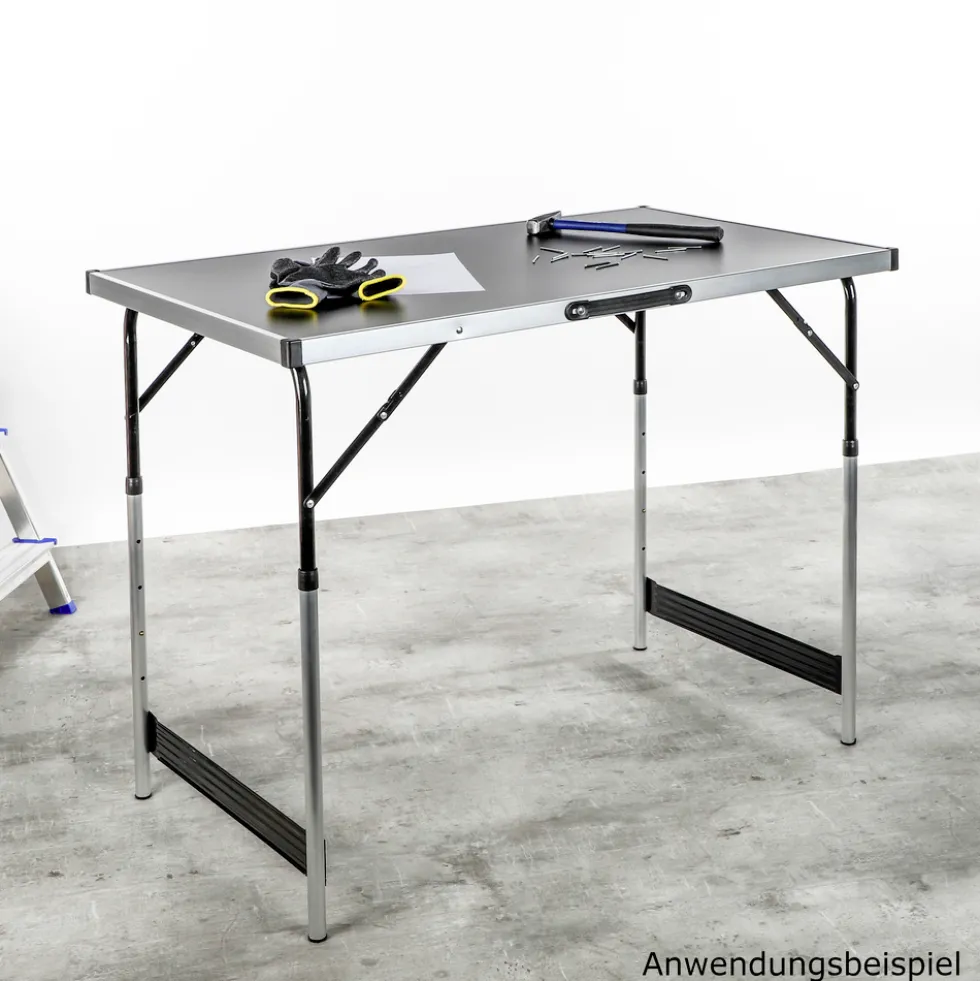 Universal Klapptisch Aluminium 4fach höhenverstellbar