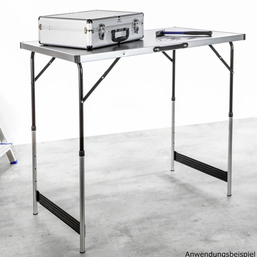 Universal Klapptisch Aluminium 4fach höhenverstellbar