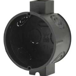 Unterputz-Schalterdose Ø 60 mm x T 40 mm schwarz