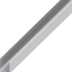 U-Profil Aluminium eloxiert 1000 x 8,2 x 10,1 x 1,3 mm silberfarben