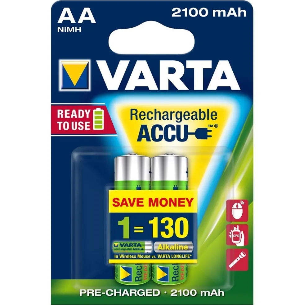 Varta NIMH-AA Mignon Ready2use 2100mAh 2er Blister