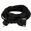 Verlängerungskabel 10 m mit Schutzkontakt-Stecker schwarz