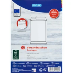 Versandtaschen C5 haftklebend 10 Stück in Weiß