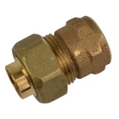Verschraubung 18mm 1/2"IG konisch dichtend Rotguss