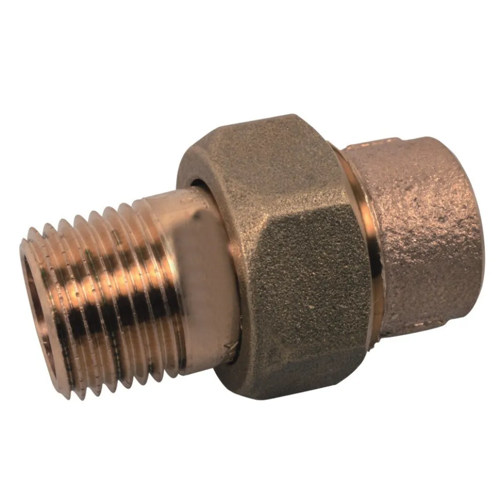Verschraubung Rotguss konisch dichtend 22 mm x ¾" Aussengewinde