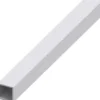 Vierkantrohr Aluminium eloxiert 1000 x 20 x 20 x 1,5 mm silberfarben
