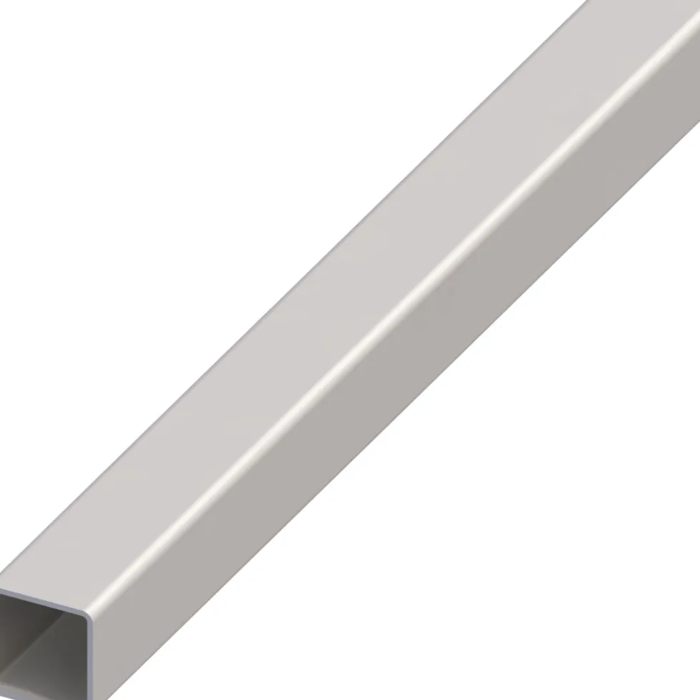 Vierkantrohr Stahl kaltgewalzt 1000 x 20 x 20 x 1,25 mm grau