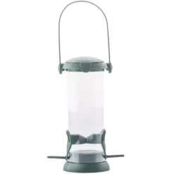 Vogelfutterstation Kunststoff 8,4x8,4x21 cm mit Bügel