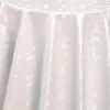 Wachstuch Tischdecke Damask weiß, Meterware