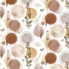Wachstuch Tischdecke Herbst braun, Meterware mit 140 cm Breite