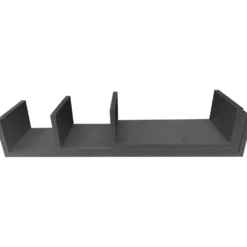 Wandregal 3er-Set schwarz 30/45/60 x 15 x 10 cm