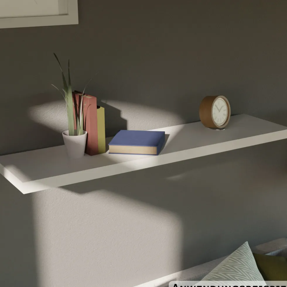 Wandregal weiß 100 x 23,5 cm