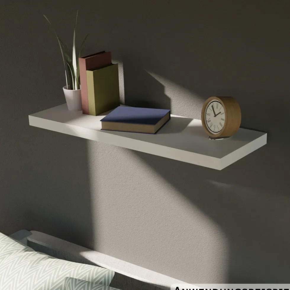 Wandregal weiß 60 x 23,5 cm