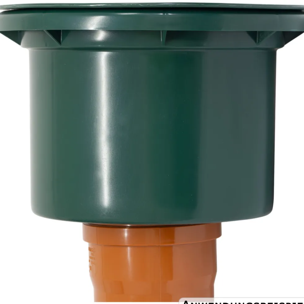 Wassersteckdose grün, Kunststoff, für KG Rohr DN 110