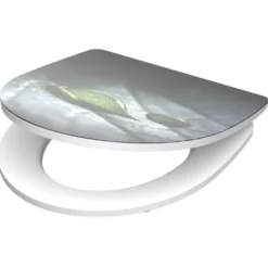 WC-Sitz High Gloss Absenkautomatik Schnellverschluss Raindrop