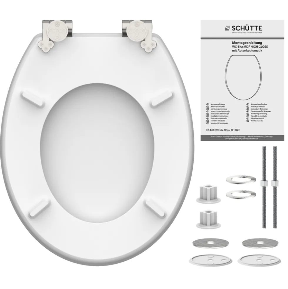 WC-Sitz MDF High Gloss Absenkautomatik Oasis