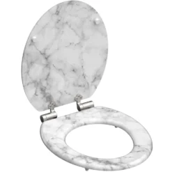 WC-Sitz MDF mit Absenkautomatik Marmor-Stone