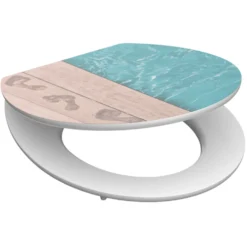 WC-Sitz MDF mit Absenkautomatik High Gloss Motiv Poolside