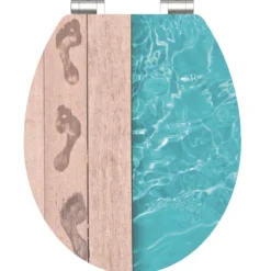 WC-Sitz MDF mit Absenkautomatik High Gloss Motiv Poolside