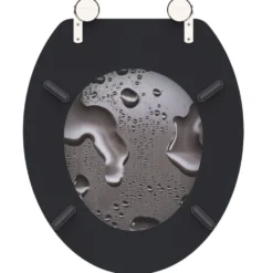 WC-Sitz MDF Motiv Grey-Steel