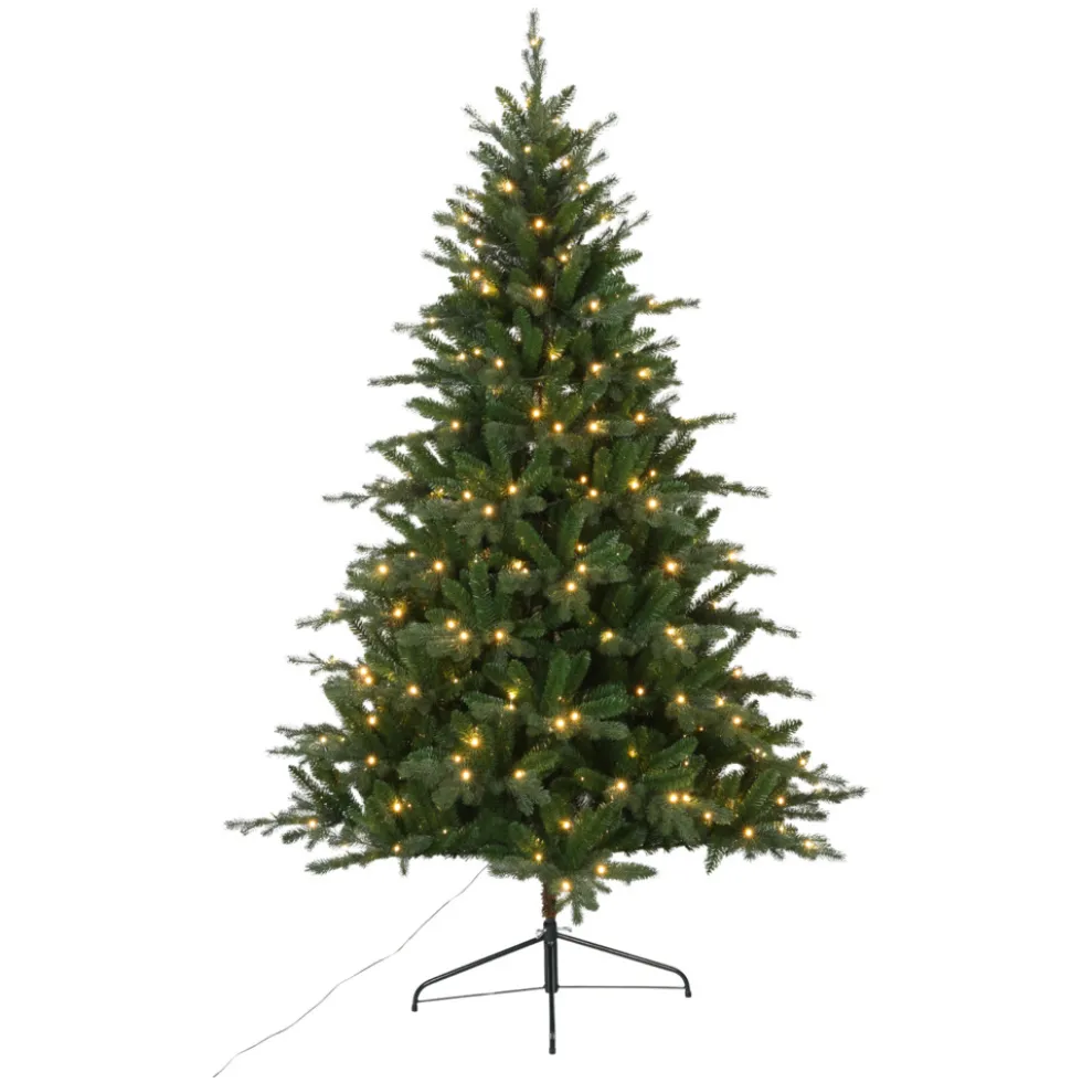 Weihnachtsbaum künstlich 210 cm grün 290 LEDs