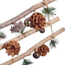 Weihnachtsbaumleiter mit 8 Ebenen und Dekor
