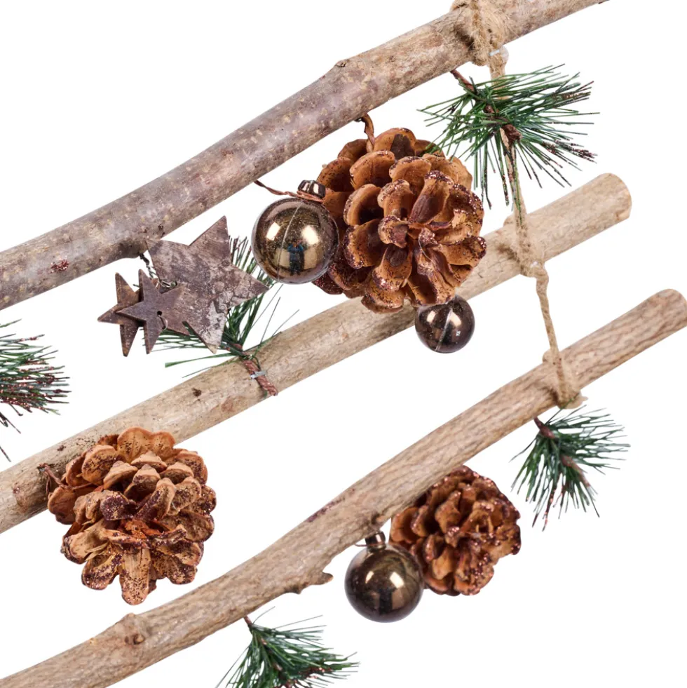 Weihnachtsbaumleiter mit 8 Ebenen und Dekor