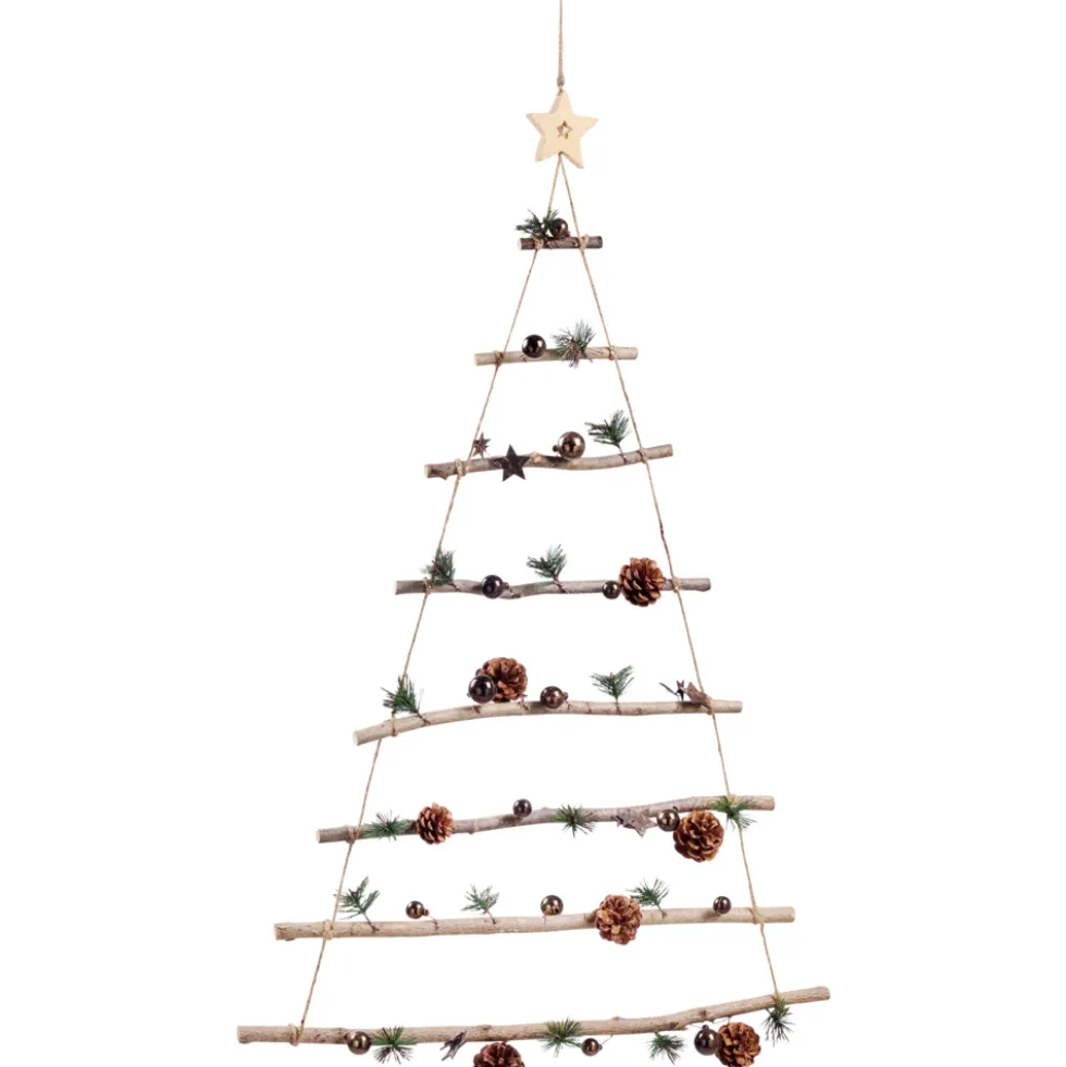 Weihnachtsbaumleiter mit 8 Ebenen und Dekor