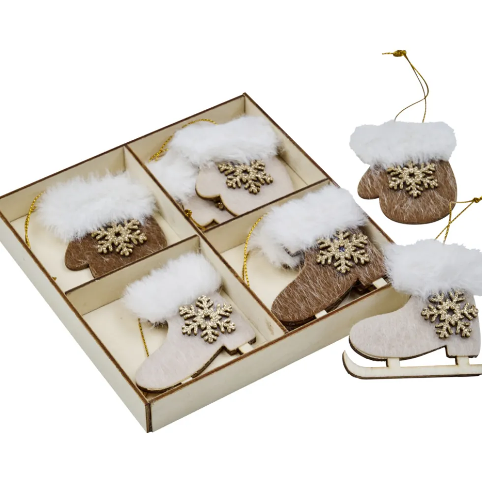 Weihnachtsbaumschmuck-Set 8-teilig in verschiedenen Designs