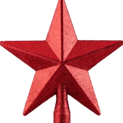 Weihnachtsbaumspitze sternförmig mit Glitter