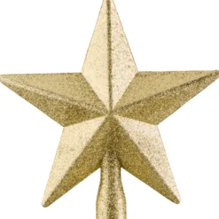 Weihnachtsbaumspitze sternförmig mit Glitter