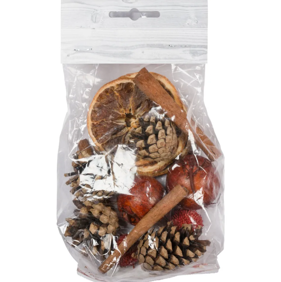 Weihnachtsdeko "Potpourri" mittel Herbst rot Mischung 100 g