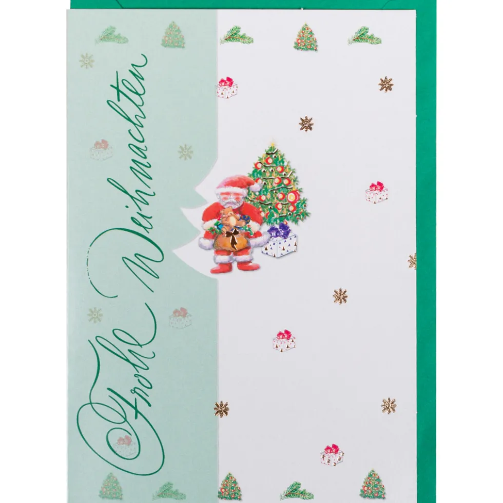 Weihnachtskarte aufklappbar mit Umschlag