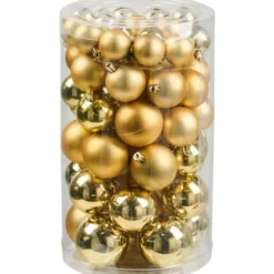 Weihnachtskugeln 60 Stück gold