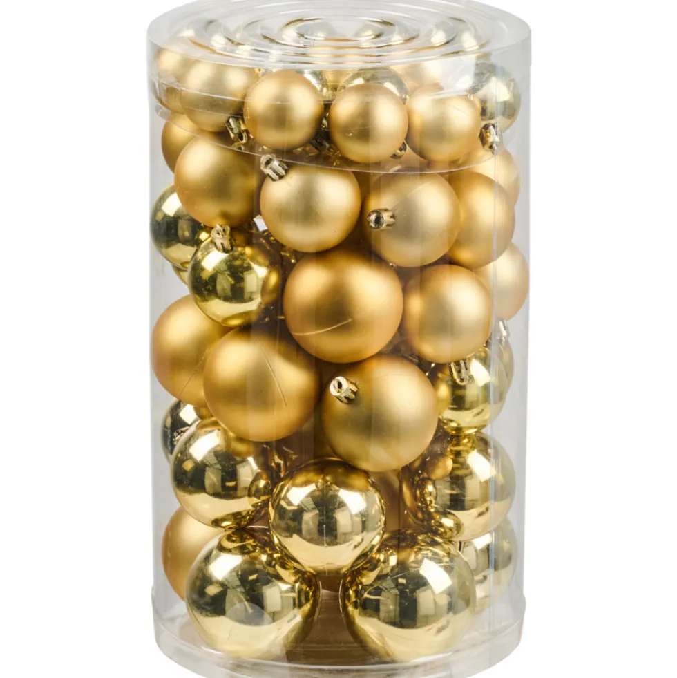 Weihnachtskugeln 60 Stück gold