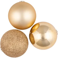 Weihnachtskugel Set 10-teilig 6 cm aus Kunststoff in verschiedenen Farben