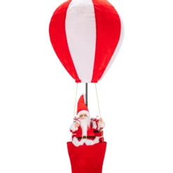 Weihnachtsmann mit Heißluftballon ca. 90cm