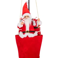 Weihnachtsmann mit Heißluftballon ca. 90cm