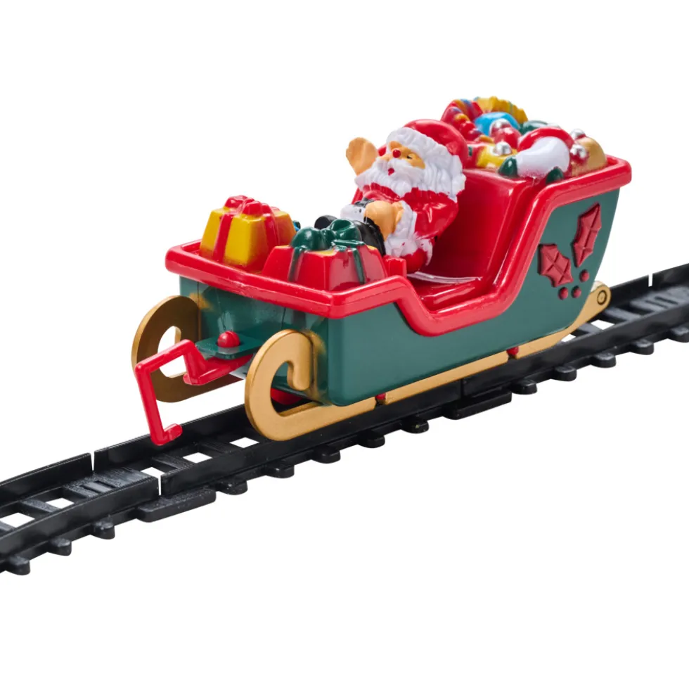 Weihnachtszug-Set mit Licht und Musik 22-teilig