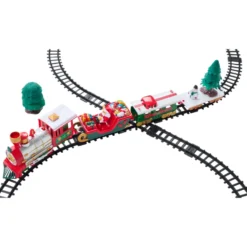 Weihnachtszug-Set mit Licht und Musik 22-teilig