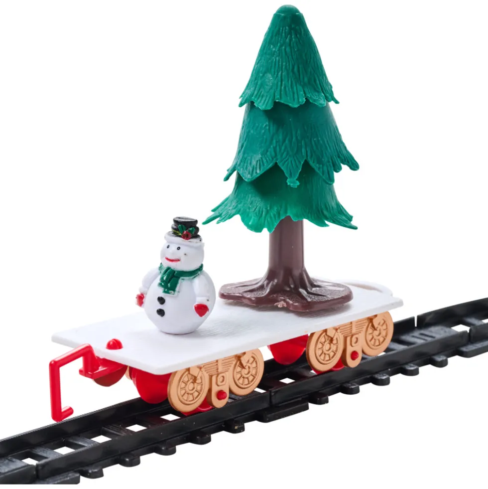 Weihnachtszug-Set mit Licht und Musik 22-teilig