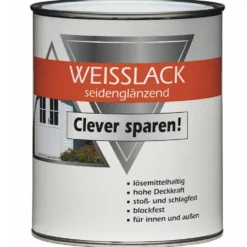 Weißlack reinweiß RAL 9010 seidenglänzend für innen außen
