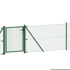 Wellengitter-Einzeltor 1000 x 1500 mm RAL 6005 moosgrün