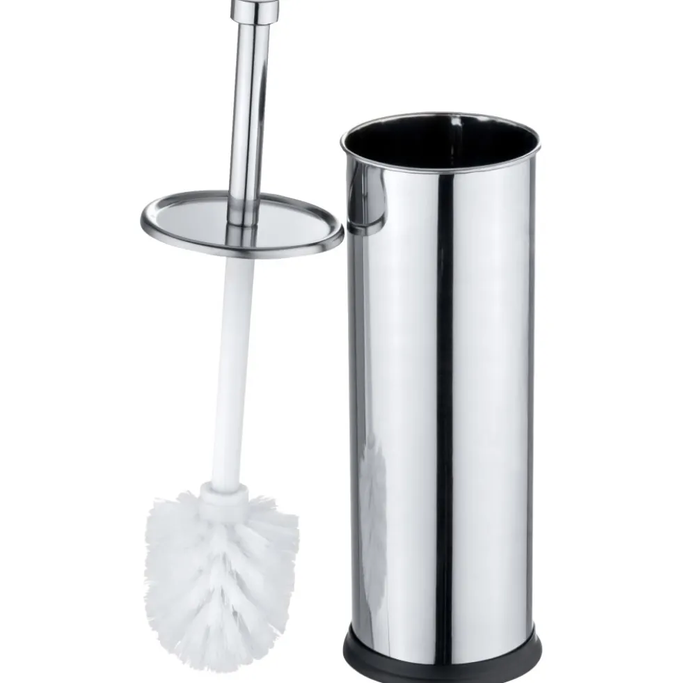 Wenko WC-Garnitur Exclusive 2in1 aus Edelstahl glänzend