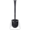 Wenko WC-Garnitur Fiesta 2in1 schwarz/transparent mit Silikon-Borste