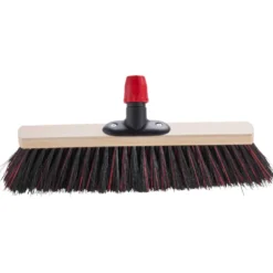 Werkstatt-/Garagenbesen 40cm schwarz/rot Arenga/Elaston