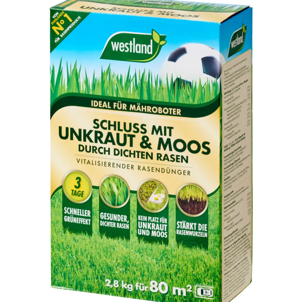 WESTLAND Rasendünger ''Schluss mit Unkraut und Moos'' 2,8 kg